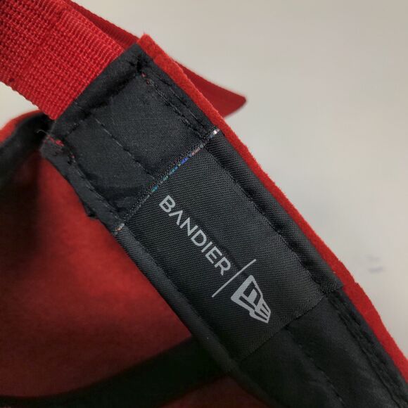 New Era Bandier Men's Slideback Hat Red Adjustable Blank Embroidered Logo - Picture 10 of 10